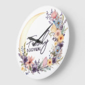 ファミリー引用文インボホリース ラージ壁時計 (傾斜)