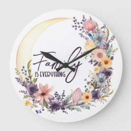 ファミリー引用文インボホリース ラージ壁時計