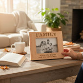 ファミリー引用文シンプルモダンタイポグラフィ レーザー彫刻フレーム