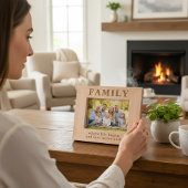 ファミリー引用文シンプルモダンタイポグラフィ レーザー彫刻フレーム