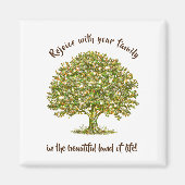 ファミリー引用文マグネットファミリーツリーキッチンアクセサリー マグネット (正面)