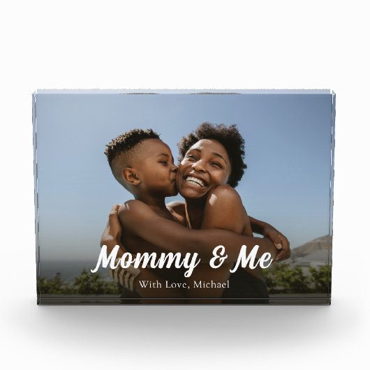 ファミリー引用文ママ&ミータイポグラフィ フォトブロック (正面)