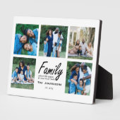 ファミリー引用文メモリーフォトコラージュキープサケモダン フォトプラーク (側面)