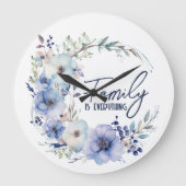 ファミリー引用文リース ラージ壁時計 (正面)