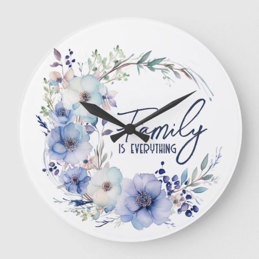 ファミリー引用文リース ラージ壁時計 (正面)