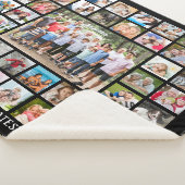 ファミリー引用文45フォトコラージュパーソナライズされた シェルパブランケット (3/4)