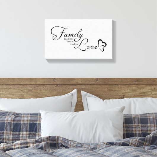ファミリー引用文 キャンバスプリント (インサイチュ (寝室))