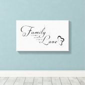 ファミリー引用文 キャンバスプリント (インサイチュ (ウッドフロア))
