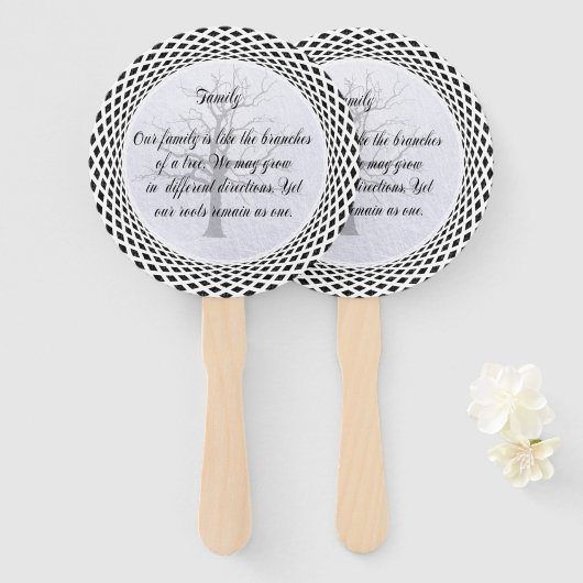 ファミリー引用文 ハンドファン (正面&裏面)