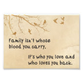 ファミリー引用文 フォトプリント            (正面)