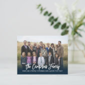 ファミリー応援クリスマスカードフォトホリディポストカード シーズンポストカード (スタンド正面)