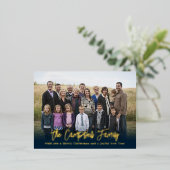 ファミリー応援フォイルホリデーポストカードファミリー懇親会 箔シーズンポストカード (立ち正面)