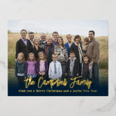 ファミリー応援フォイルホリデーポストカードファミリー懇親会 箔シーズンポストカード (正面)