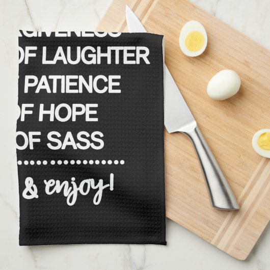 ファミリー感動的レシピ キッチンタオル (四つ折り)