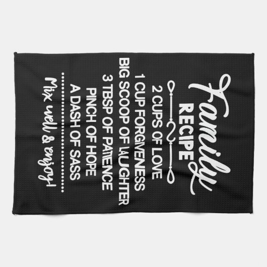 ファミリー感動的レシピ キッチンタオル (横)