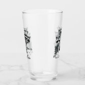 ファミリー感動的引用文かわいいアライグマ動物 タンブラーグラス (右)