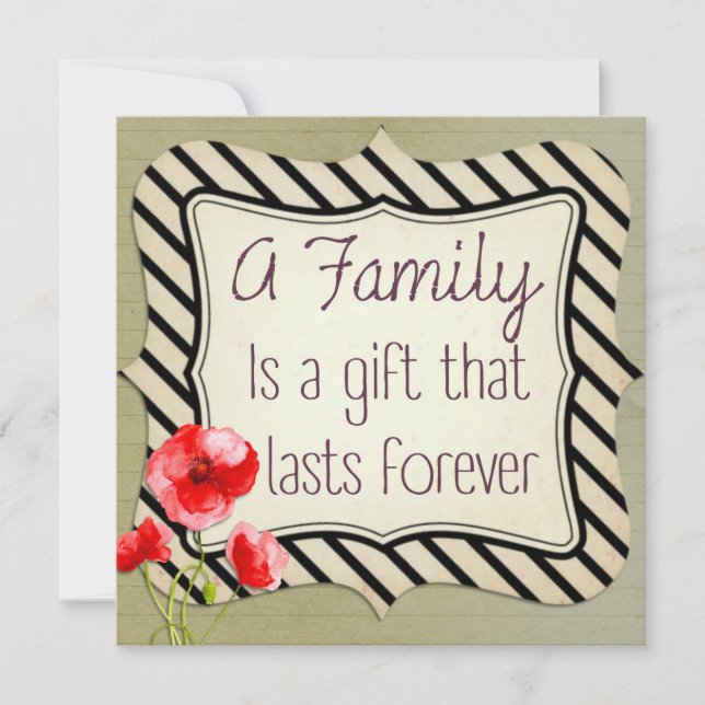 ファミリー感動的引用文 (正面)