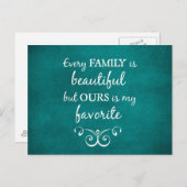 ファミリー感動的引用文 ポストカード (正面/裏面)