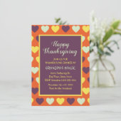 ファミリー感謝祭ディナカスタムー招待状 招待状 (スタンド正面)