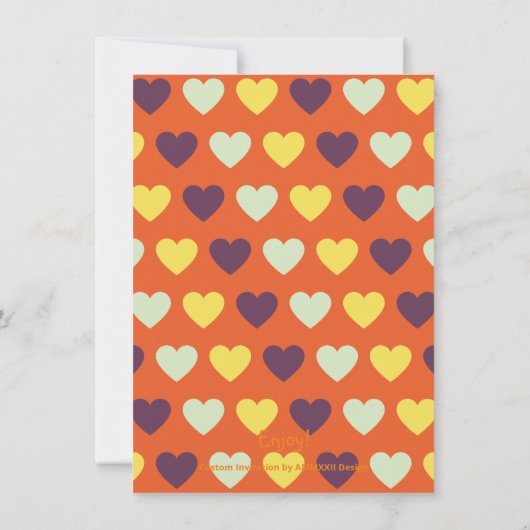 ファミリー感謝祭ディナカスタムー招待状 招待状 (裏面)