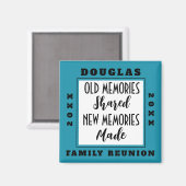 ファミリー懇親会お土産Choose a Color Sq Magnet マグネット (正面/裏面)