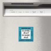 ファミリー懇親会お土産Choose a Color Sq Magnet マグネット (インサイチュ (食洗機))