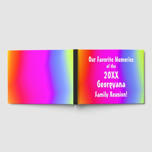 ファミリー懇親会お気に入りのメモリーズゲストブック ゲストブック (全面)