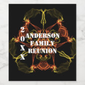 ファミリー懇親会お祝いブライトシナイベント ワインラベル (シングルラベル)