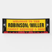 ファミリー懇親会とBBQバーベキューバナー 横断幕 (横)