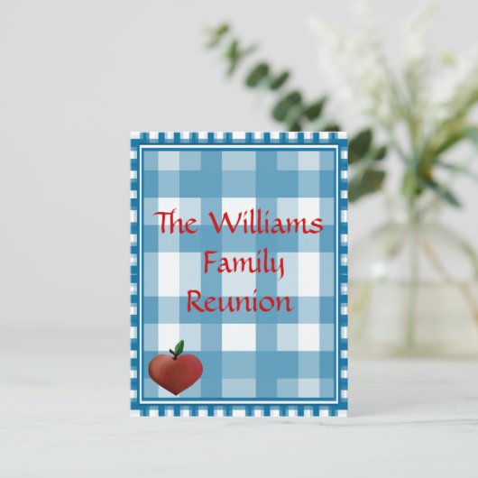 ファミリー懇親会のはがき ポストカード (スタンド正面)