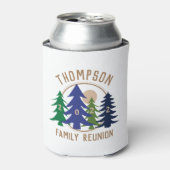 ファミリー懇親会の木パーソナライズされた材 缶クーラー (缶正面)