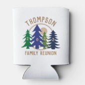 ファミリー懇親会の木パーソナライズされた材 缶クーラー (裏面)