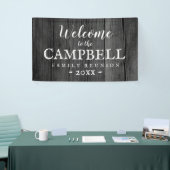 ファミリー懇親会の田舎の納屋 横断幕 (トレードショー)