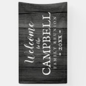 ファミリー懇親会の田舎の納屋 横断幕 (縦)