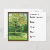 ファミリー懇親会はがき招待状 インビテーションポストカード (正面/裏面)