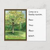 ファミリー懇親会はがき招待状 インビテーションポストカード (正面)