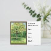 ファミリー懇親会はがき招待状 インビテーションポストカード (スタンド正面)