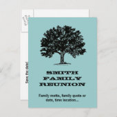 ファミリー懇親会はがき招待状 案内ポストカード (正面/裏面)