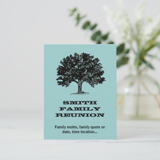 ファミリー懇親会はがき招待状 案内ポストカード (スタンド正面)