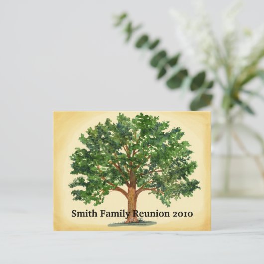 ファミリー懇親会はがき招待状 案内ポストカード (スタンド正面)