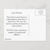 ファミリー懇親会はがき招待状 案内ポストカード (裏面)