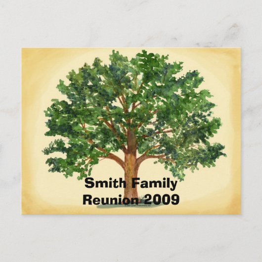 ファミリー懇親会はがき招待状 案内ポストカード (正面)