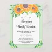 ファミリー懇親会ひまわり インビテーションポストカード (正面)