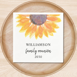 ファミリー懇親会ひまわり スタンダードカクテルナプキン