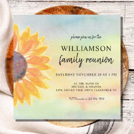 ファミリー懇親会ひまわり 招待状