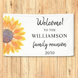 ファミリー懇親会へようこそ 横断幕