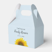 ファミリー懇親会イエローサンフラワーギフト フェイバーボックス (裏面サイド)