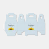 ファミリー懇親会イエローサンフラワーギフト フェイバーボックス (折り畳みなし)