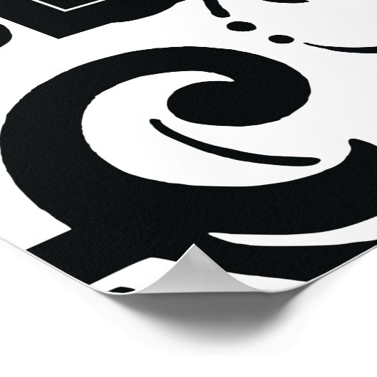 ファミリー懇親会ウェルカムサインダマスク ポスター (角)