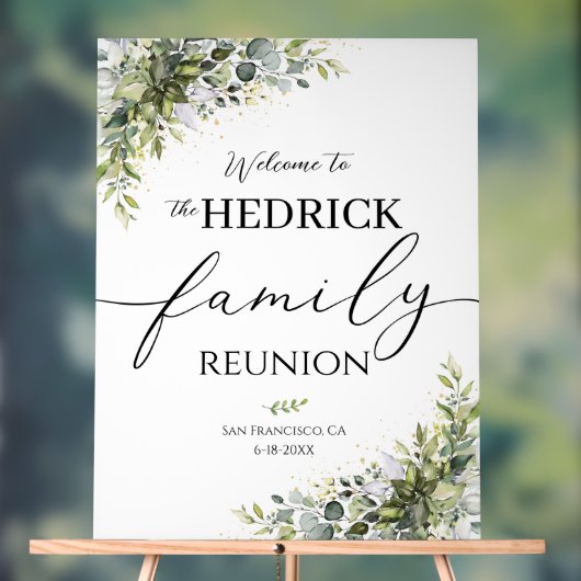 ファミリー懇親会ウェルカムサイン、懇親会ポスター アクリルサイン (ニュートラル)